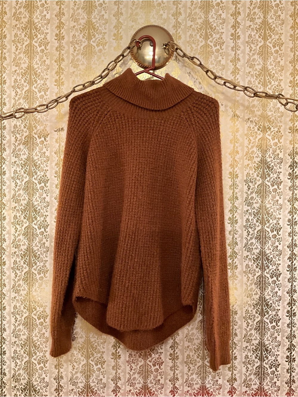 Kuhl Women's Brown Ribbed Turtleneck Sweater
